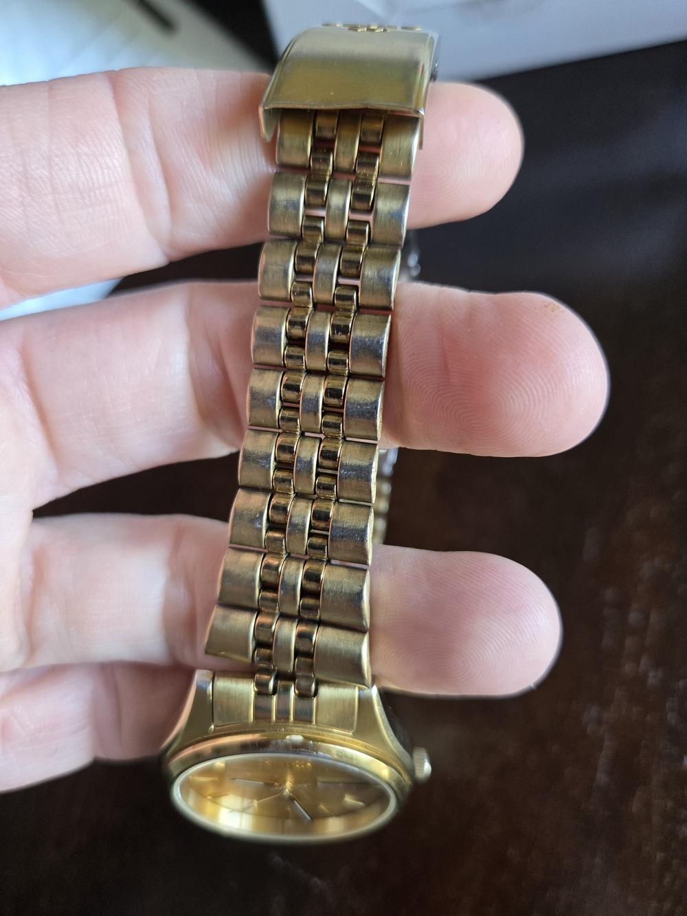 Seiko Gold-Tone Solar Watch - Gold Dial - Picture 5 of 5